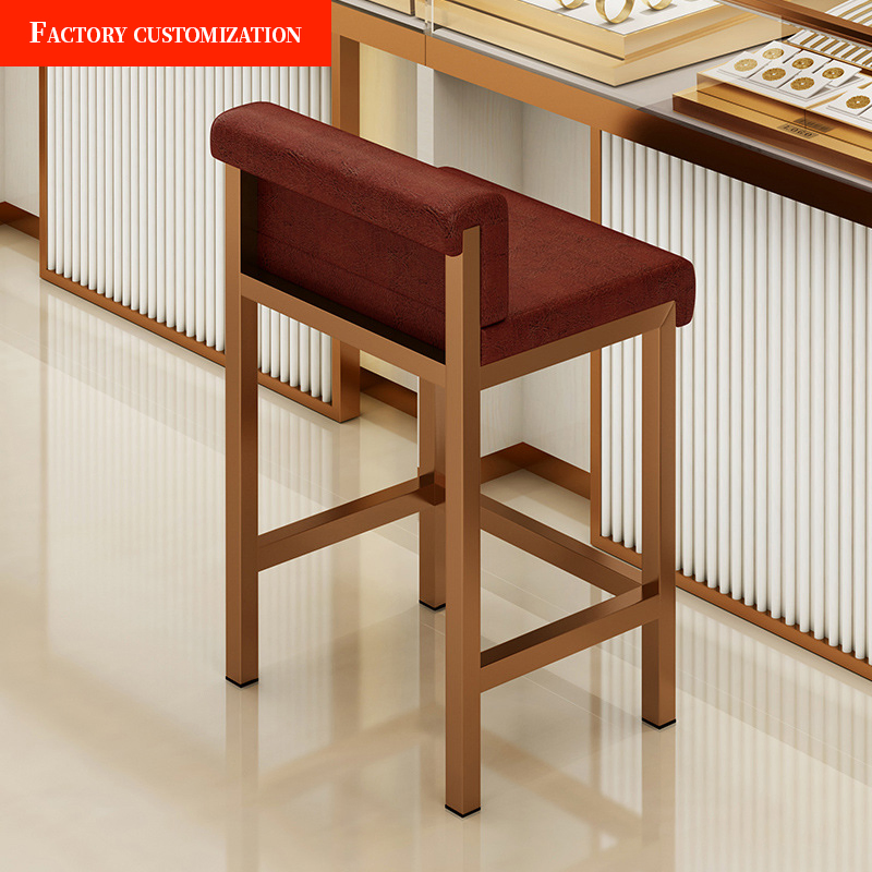 Xijiayi Commercial Jewelry Bar Stools with Back, Easy to Maintain Daily