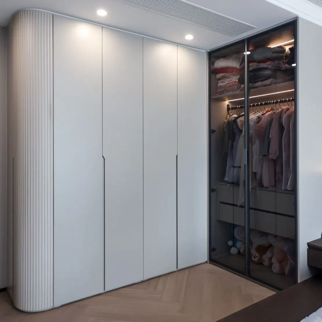 Modern Wardrobe Cabinet Bedroom Custom Closet Furniture Wood Storage