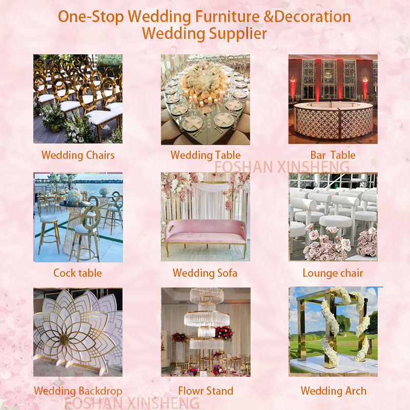 China Factory Direct Golden Stainless Steel High Stool Round Back Bar Chair for Bar Wedding Hotel Restaurant Event