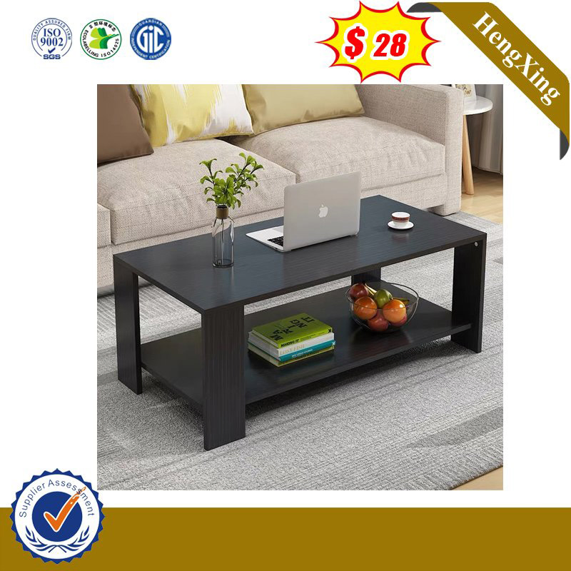 Simple Design Black Color Wooden Home Furniture Modern Side Coffee Table