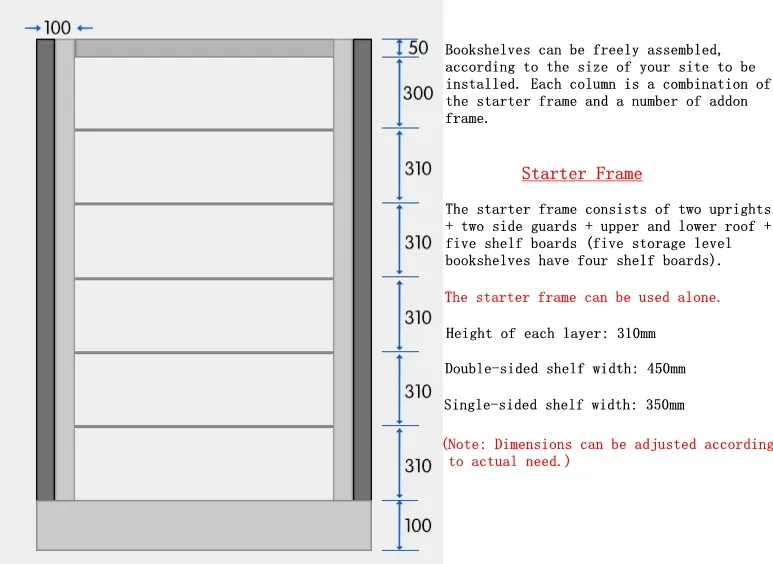 Modern Bookshelf Unit