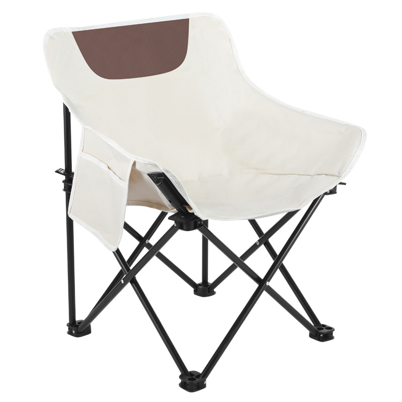 Outdoor Folding Chair Moon Chair Camping Picnic Barbecue Leisure Backrest Portable Fishing Stool Wholesale