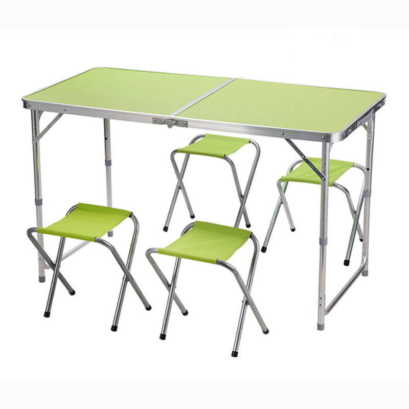 Hot Sell Outdoor Folding Camping Table and Chair Set Aluminum Suitcase Table with Chairs