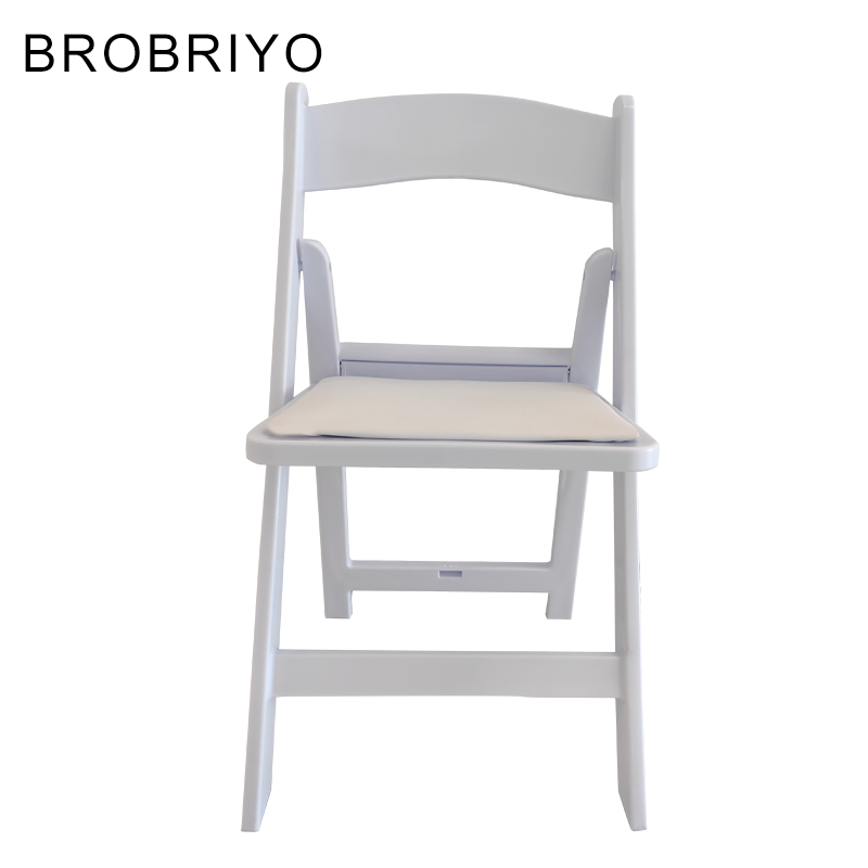 White Cheap Plastic Metal Foldable Table and Folding Chairs Prices Outdoor Wedding Fold Wimbledon Chair for Events Party