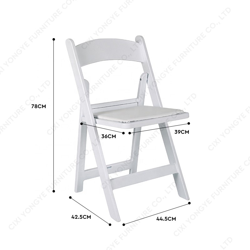 Custom Wedding Hall Furniture Wimbledon White Resin Outdoor Folding Party Foldable Chairs for Events