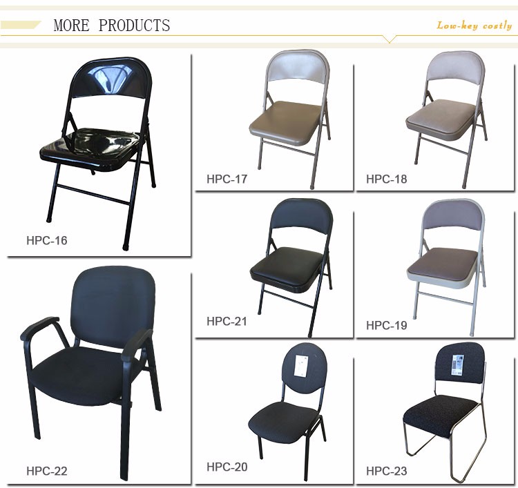 Multi-Application Metal Folding Chair Steel Leisure Chair for Outdoor Bedroom Hotel School Park Apartment Gym Use