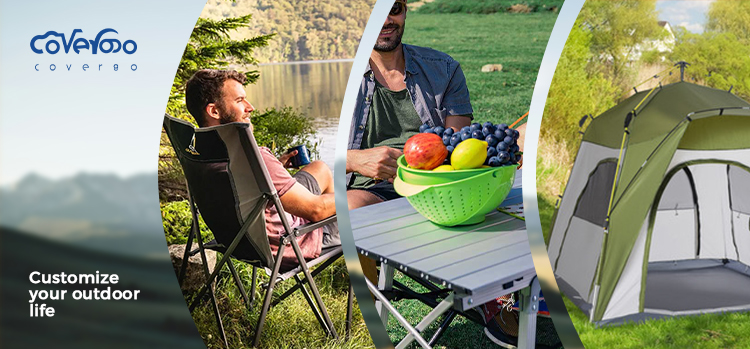Folding Tripod Stool Banner
