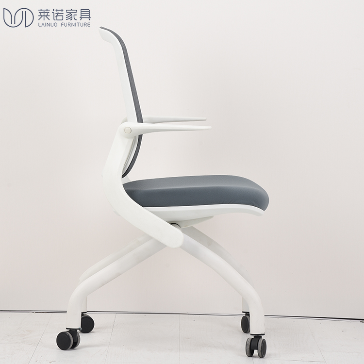 Training Chair Modern Plastic Stackable Mesh Folding Seat Commercial Furniture Office Training Chair for Meeting