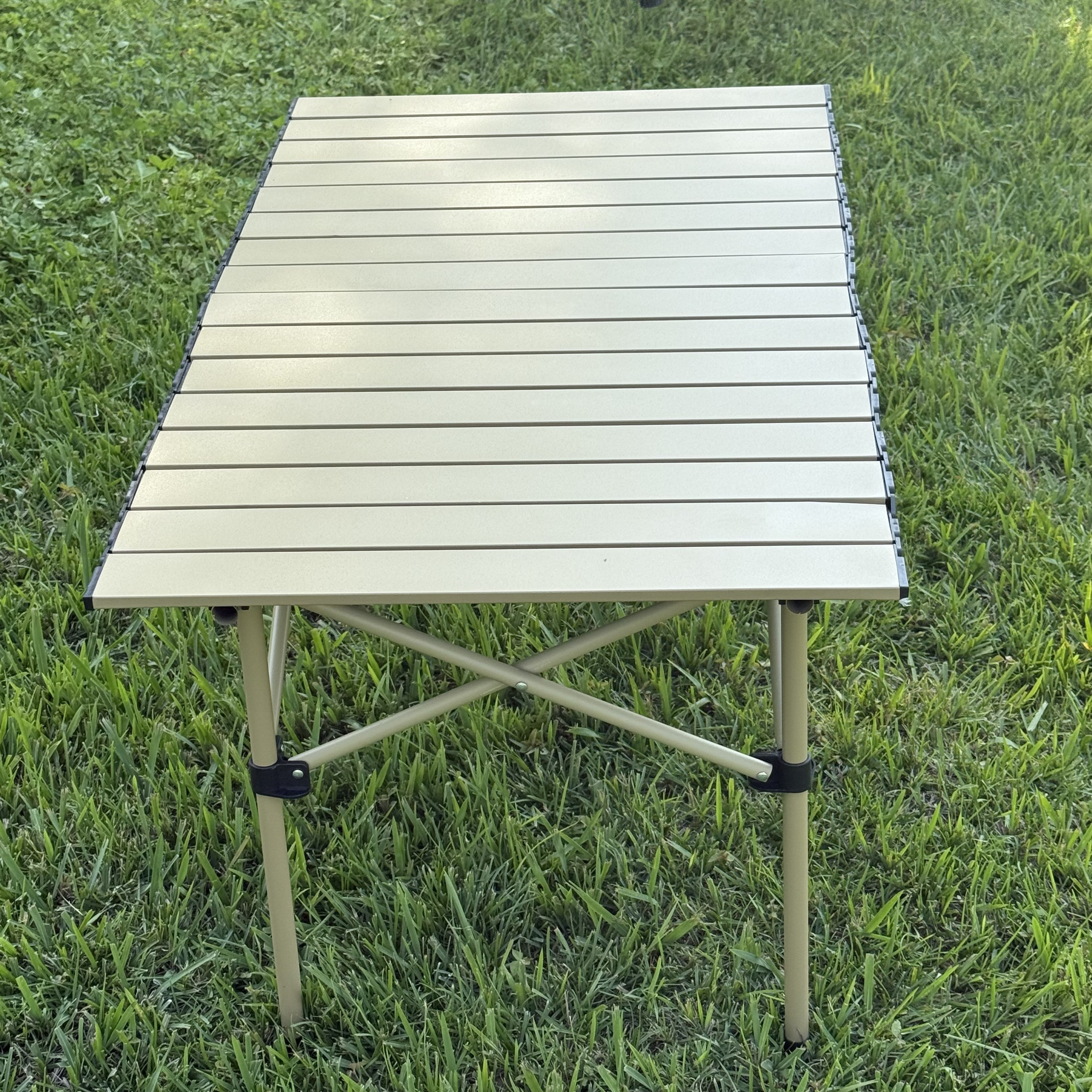 Outdoor Furniture Folding Portable Coffee Table Egg Roll Portable for Picnic Lawn Garden Camping Dining
