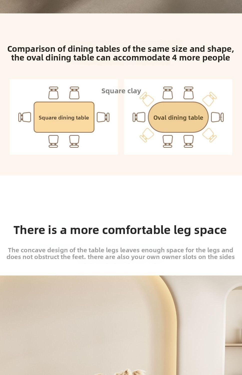 Modern Minimalist Cream-Style Small Apartment Dining Table Chair Set French-Style Light Luxury Island Foldable 4-Seater Bamboo