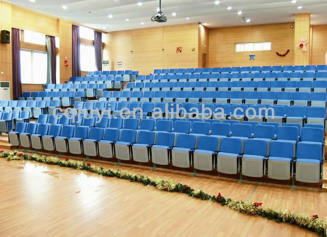 Cheap University Lecture Hall Chair/ Folding Back Plate Hall Chair/seating JY-302