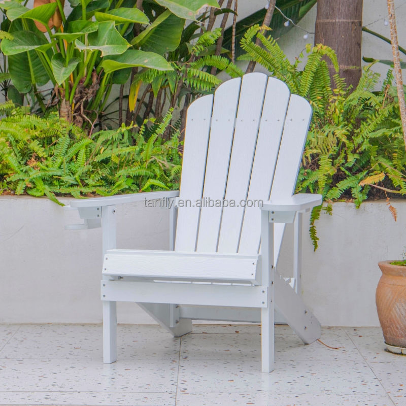 High Quality Waterproof Outdoor Garden Foldable Plastic Resin Adirondack Chair HDPE