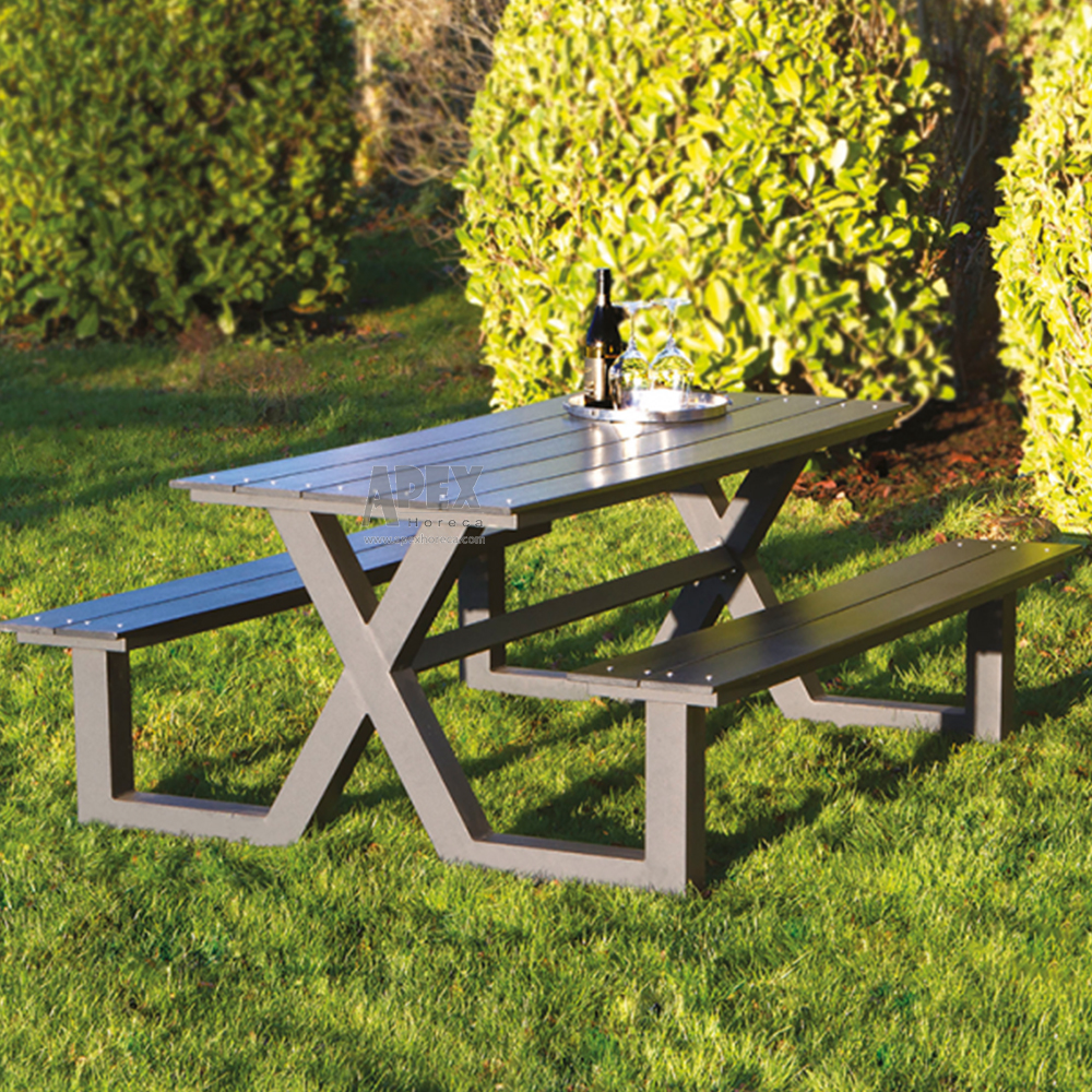 Picnic Portable Suitcase Outdoor Table Set Easy Folding Dining Camping Table Picnic Set with Umbrella Hole