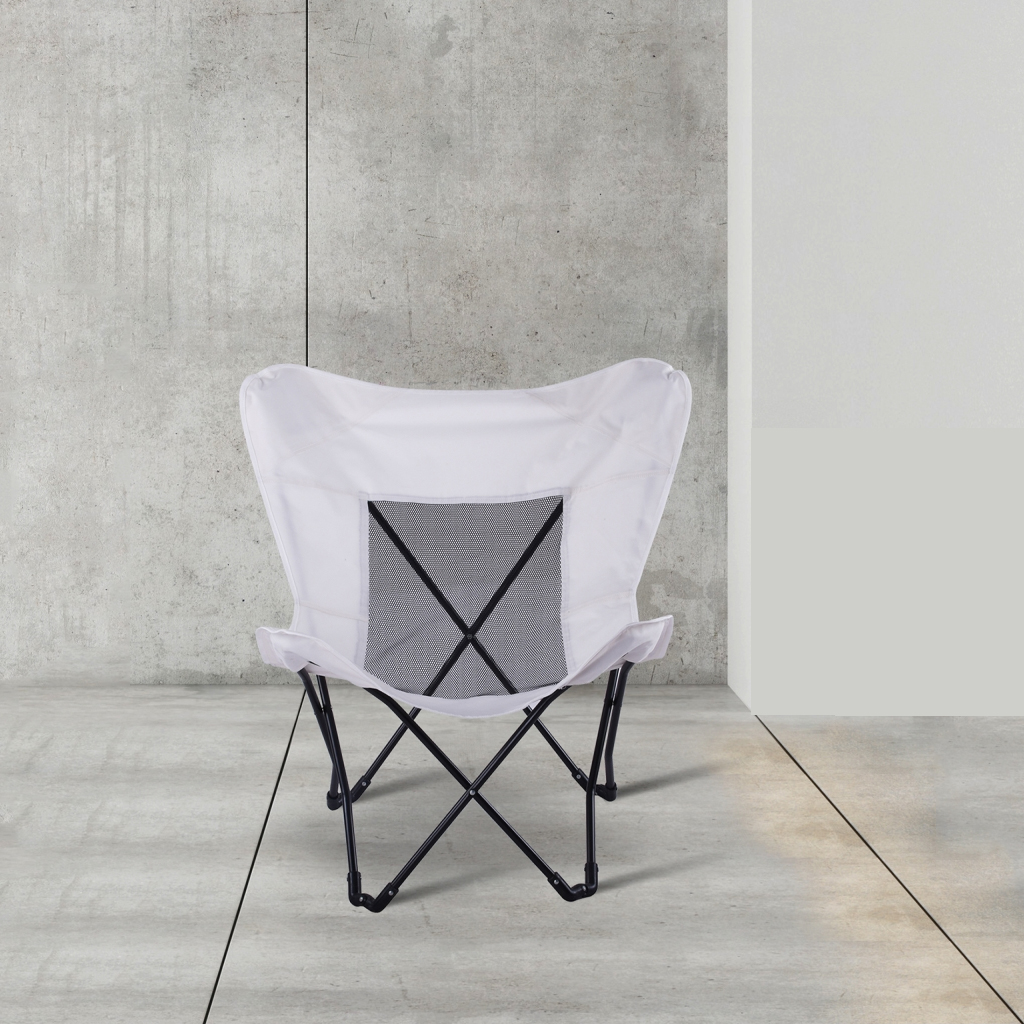 Wholesale Oxford Mesh Folding Butterfly Chair Large Gold Metal Wrought Iron Frame Furniture for Outdoor Garden Camping Fishing