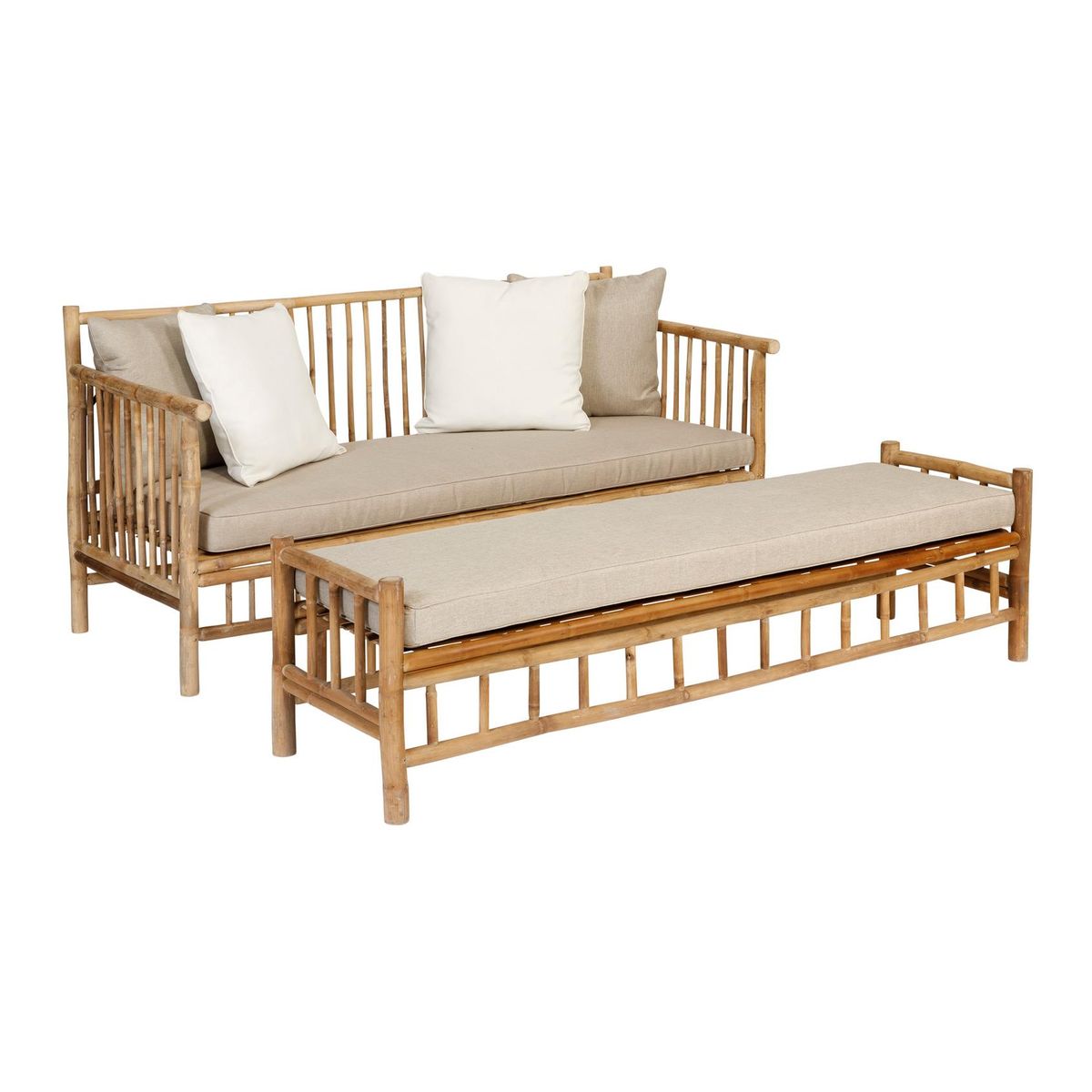 Hot Selling Bamboo Sofa Set Foldable Bamboo Chairs and Table Garden Set Bar for Hotel Resort Made in Vietnam