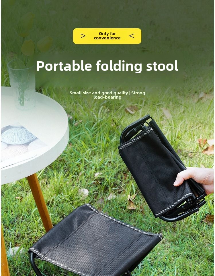 Outdoor Portable Folding Metal Stool