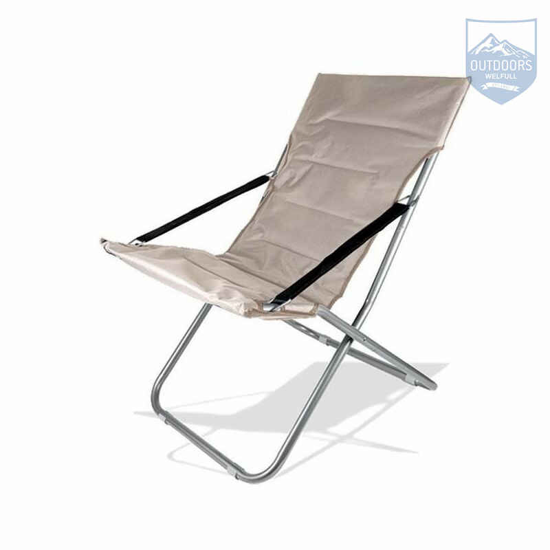 Lightweight Portable Padded Folding Patio Chair Outdoor Furniture Lawn Lounge Reclining Chair with Cushions