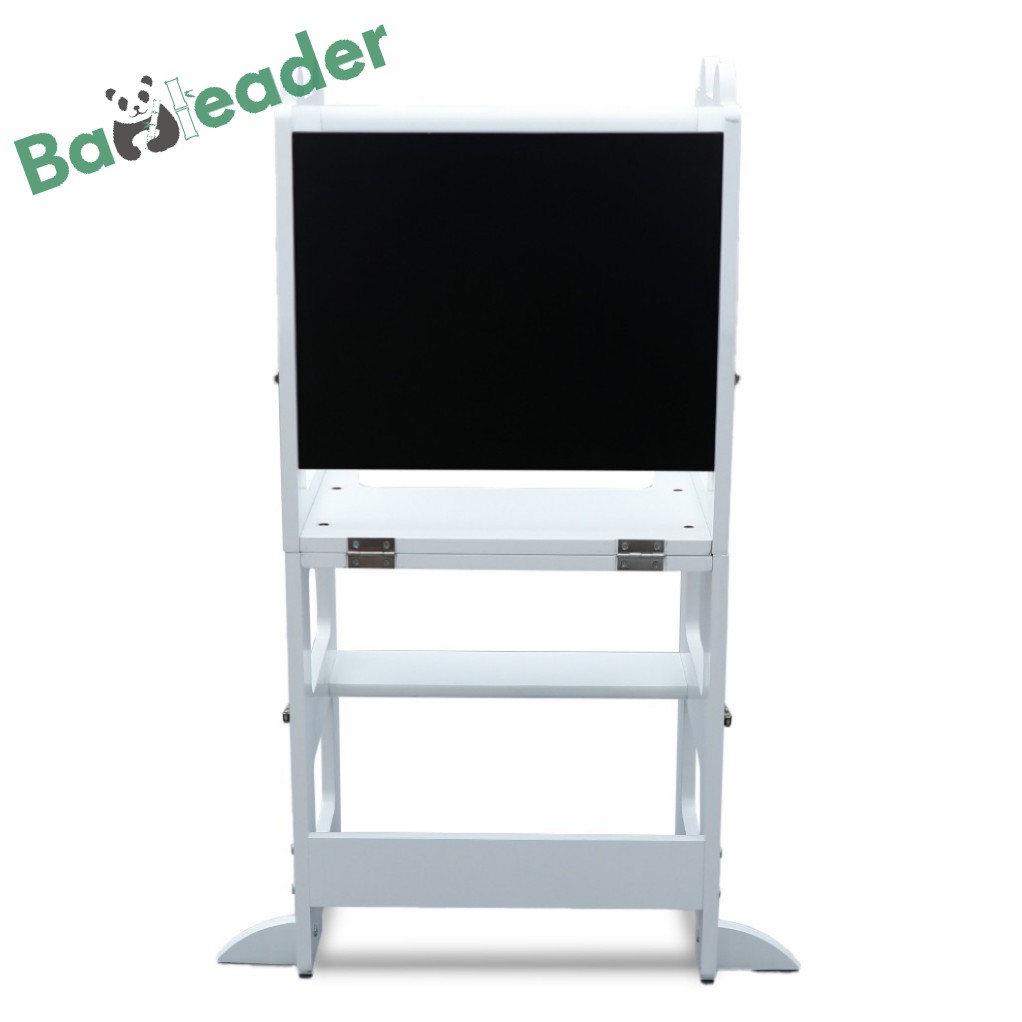 Multipurpose Foldable Learning Tower Natural Bamboo Learning Tower 3 in 1 Toddler Learning Tower Convertible Table and Chair Set