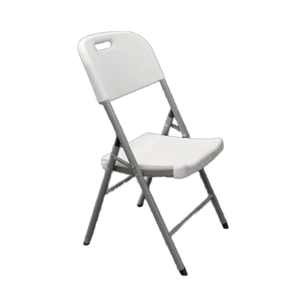 Contemporary Design Blow-Molded Folding Chair with Convertible Extendable Backrest Revolving Outdoor Conference Stool