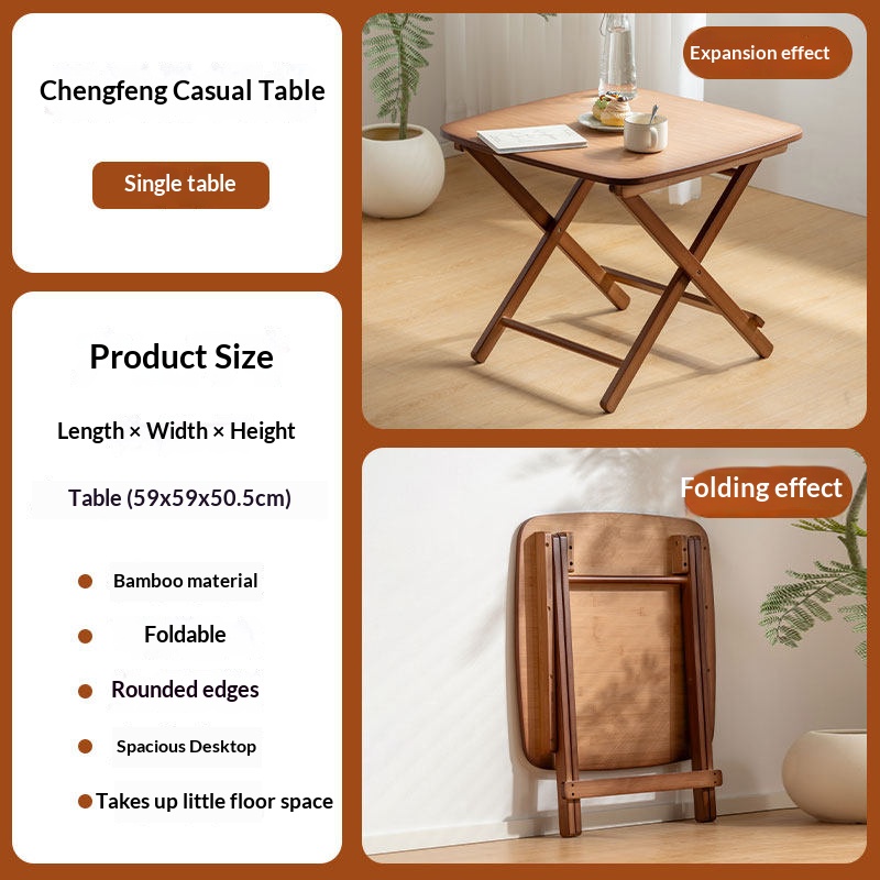 Bamboo Folding Chairs Set with Table Portable Garden Patio Terrace Leisure Seating for Home Balcony Camping Picnic