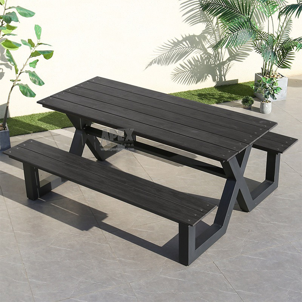 Picnic Portable Suitcase Outdoor Table Set Easy Folding Dining Camping Table Picnic Set with Umbrella Hole