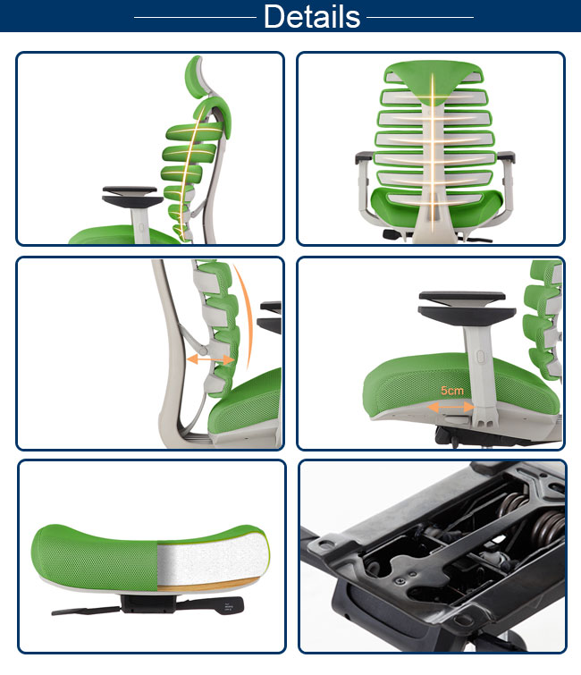 Best Ergonomic Adjustable Armrest Rotating Recliner Folding Office Chair with Wheels Yoga Chair
