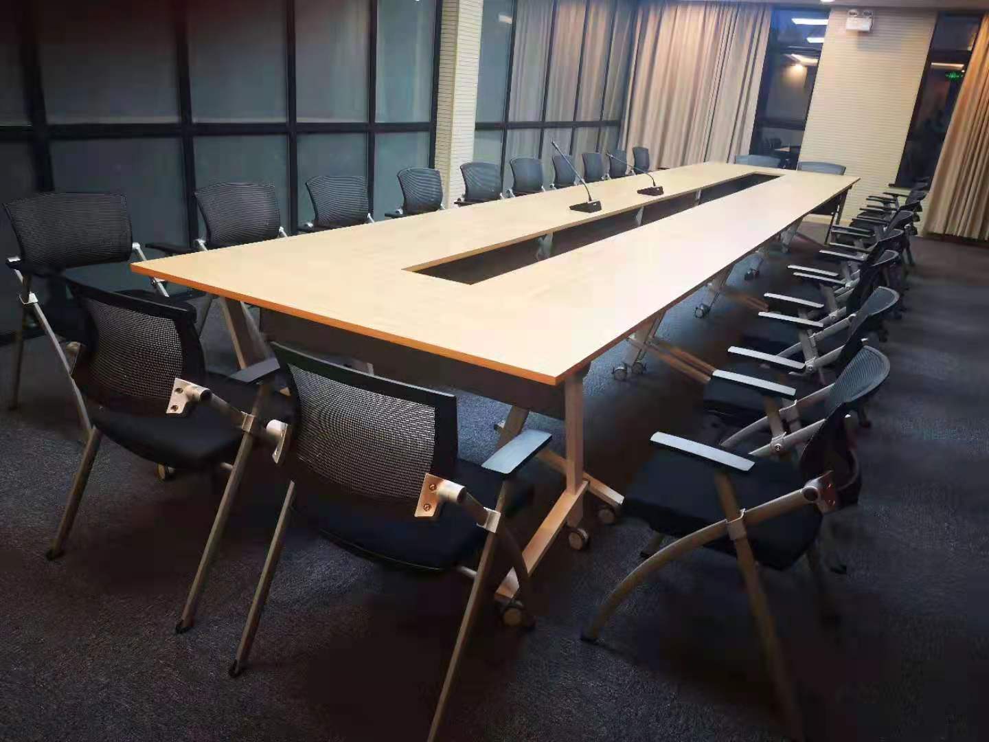 Eagleseating Modern Foldable Executive College Tiltable Backrest Writing Tablet Mesh School Lecturer Office Chair Without Wheels