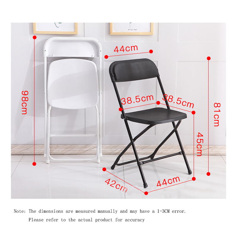 Cheap Portable Stackable Plastic Folding Chair Modern Design School Bedroom Living Room Foldable Outdoor Dining Steel Wedding