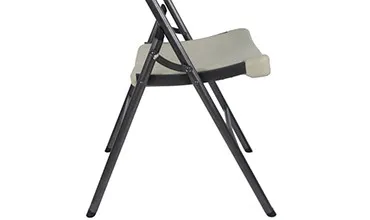 Elegant White Padded Folding Chairs for Events and Weddings