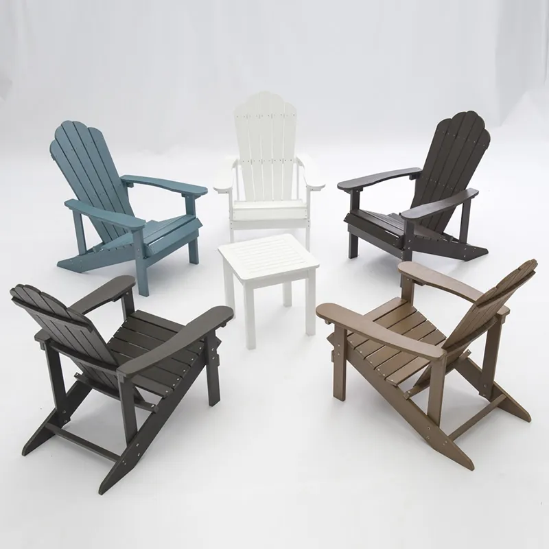 Waterproof Outdoor Garden Foldable Plastic Resin Adirondack Chair HDPE