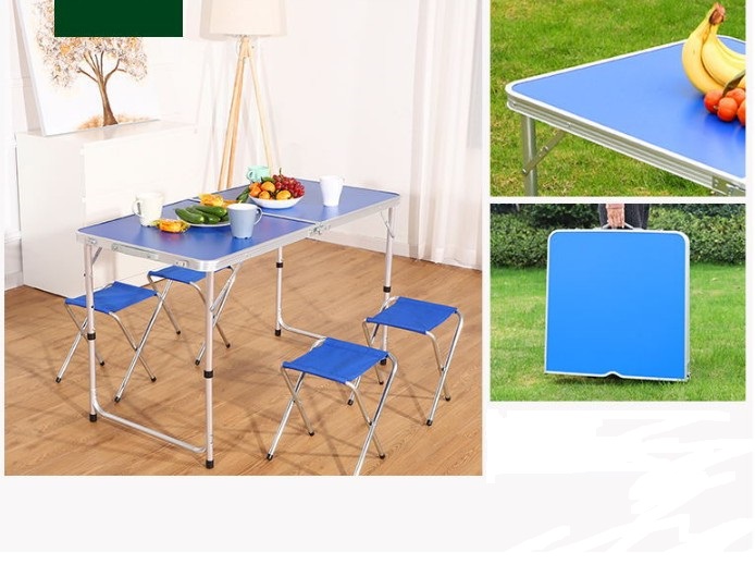 1.2 m Outdoor Portable Aluminum Foldable Camping Picnic Suitcase Table