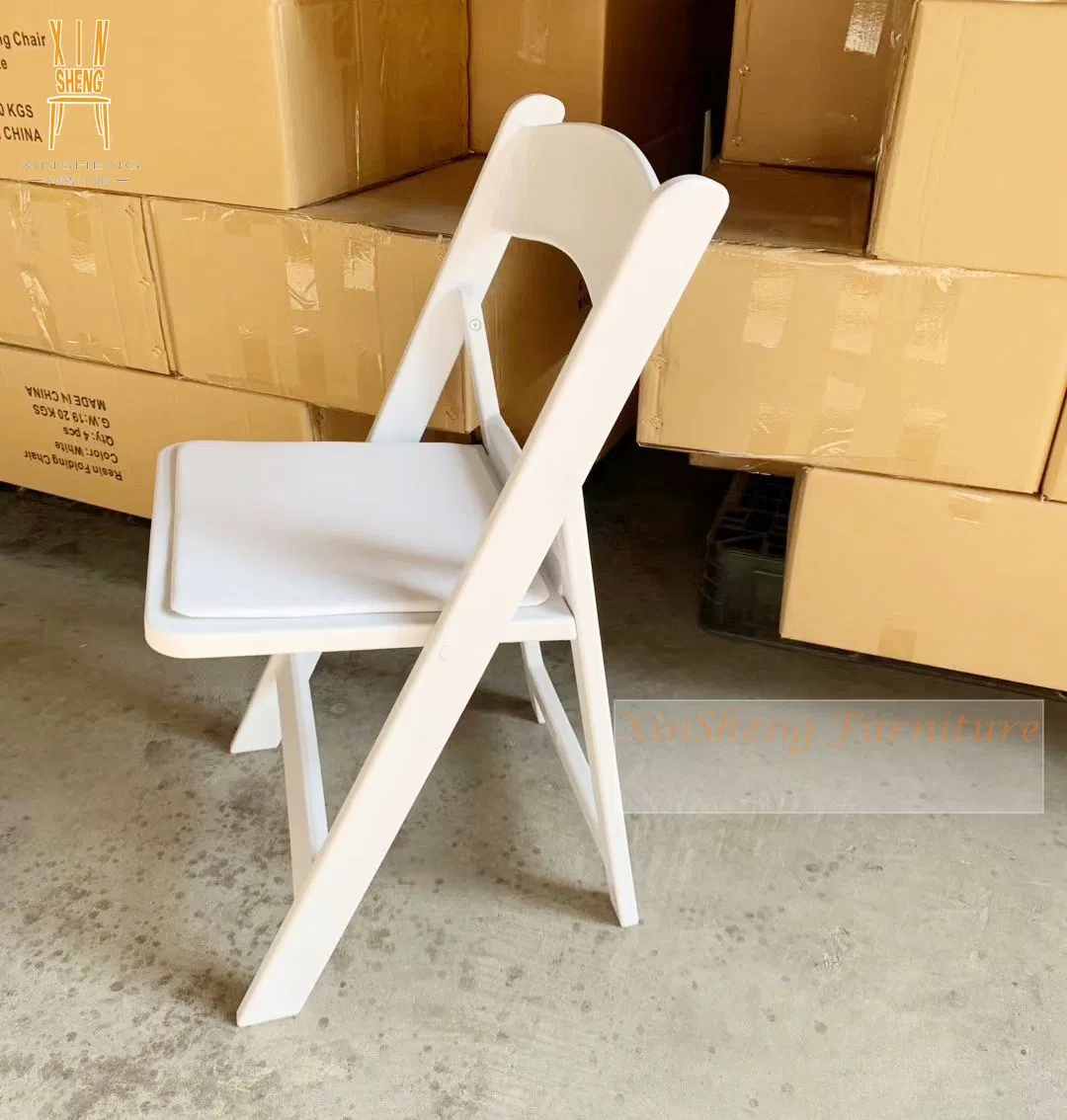 Hot Sale Foldable Chair Wedding Event Plastic Wimbledon Garden Chairs White Resin Folding Chair Outdoor