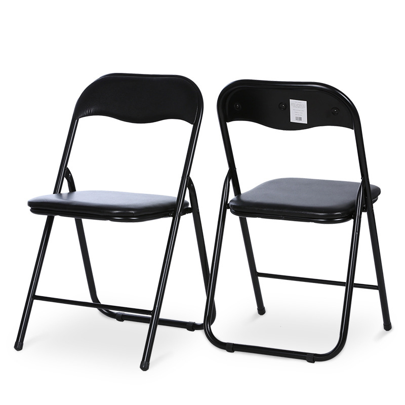 Outdoor Folding Camping Events Party Outdoor Silla Wholesale Black Metal Lounge Padded Foldable Garden Dining Chair