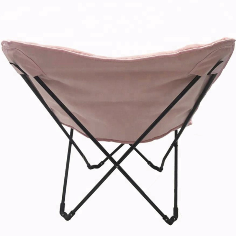 Wholesale Oxford Mesh Folding Butterfly Chair Large Gold Metal Wrought Iron Frame Furniture for Outdoor Garden Camping Fishing