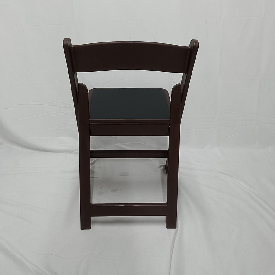 Wholesale Portable Weddings Outdoor Padded Brown Resin Folding Chairs
