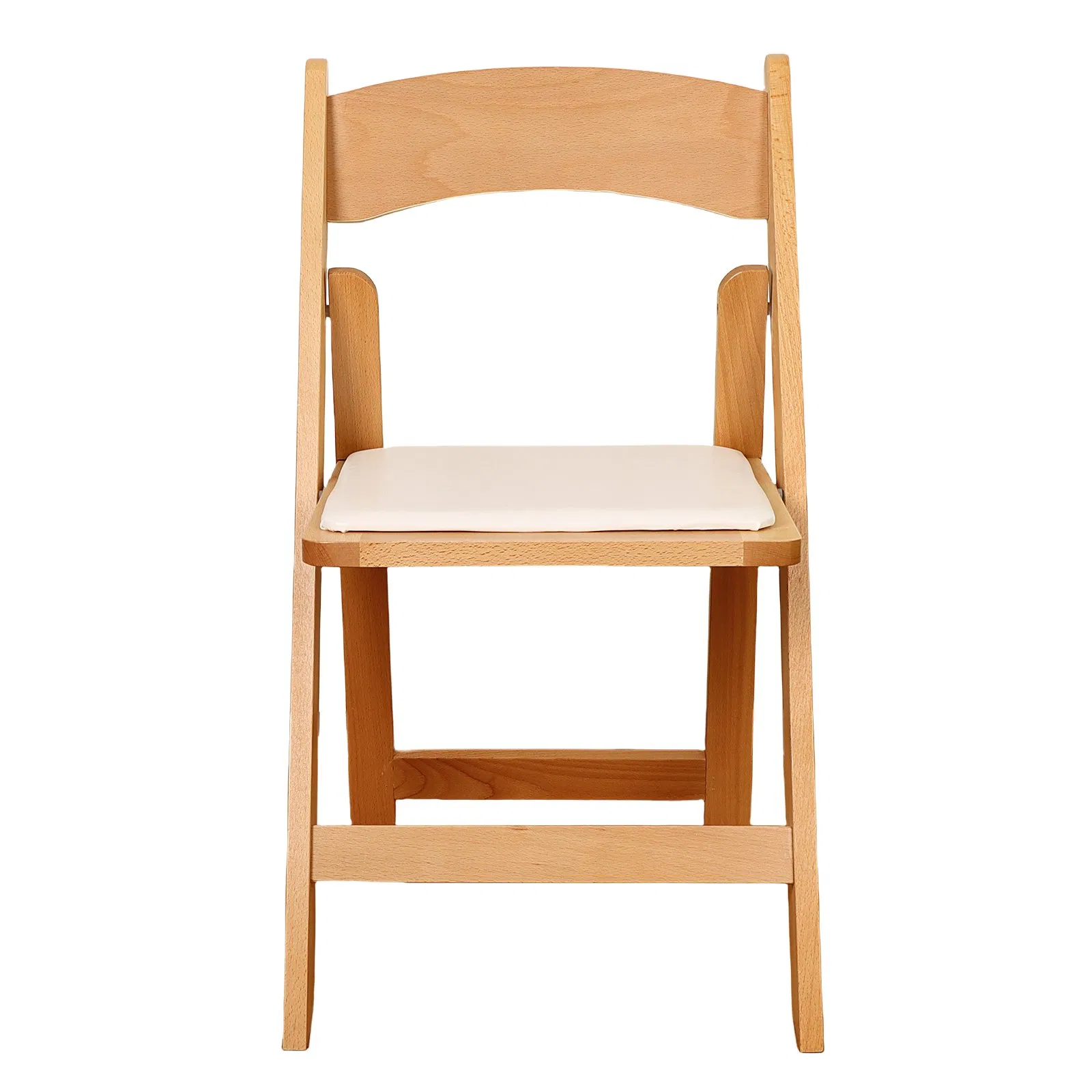 Modern Wholesale Folding Wood Chair with Soft Padded Seat