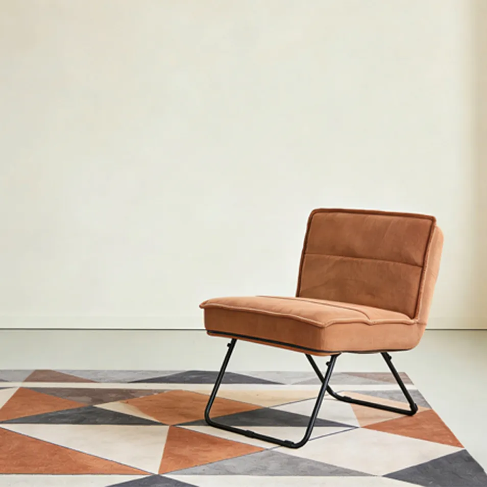 Portable Folding Padded Tufted Soft Folding Space-Saving Modern Neutral Versatile Grey/Red Dining Chair