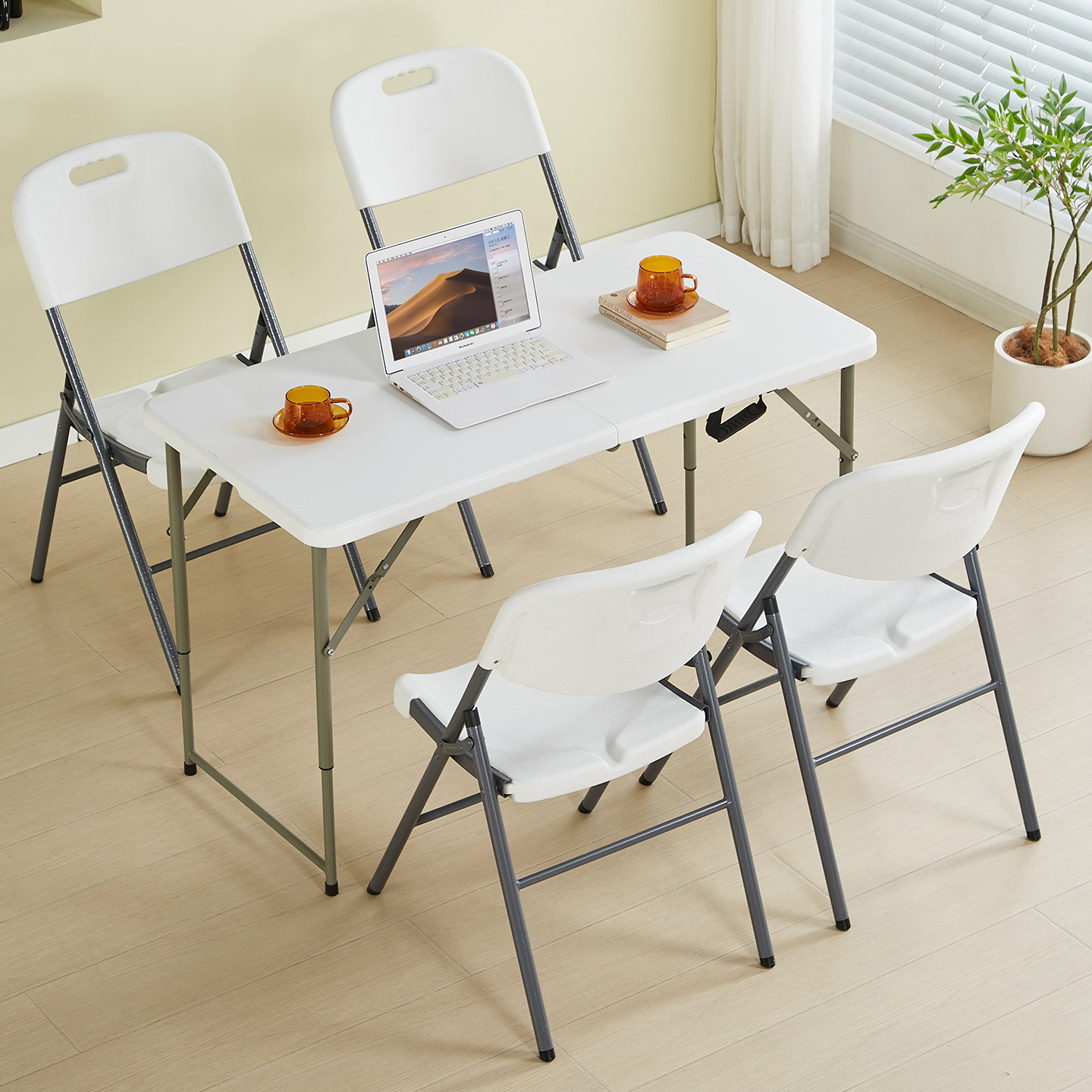 Modern Design Lightweight Folding Portable Plastic Chair Outdoor Use Plastic Chairs with Steel Frame