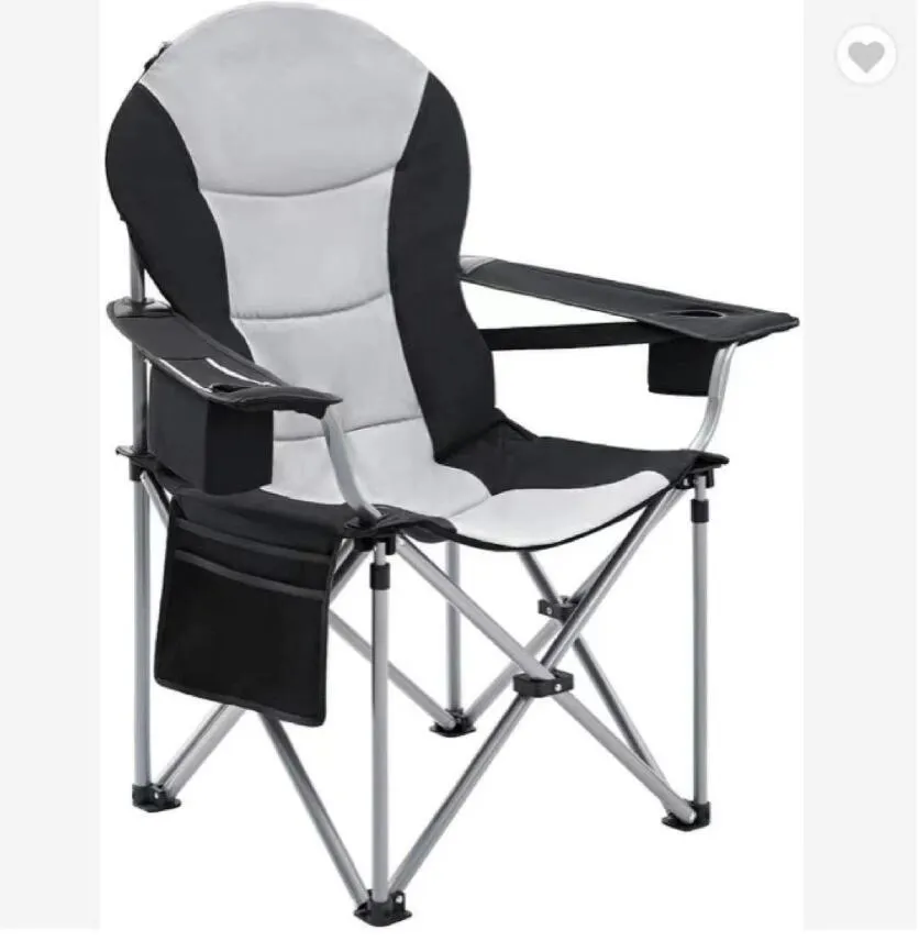 Deluxe Padded Outdoor Folding Camping Chair for Picnic