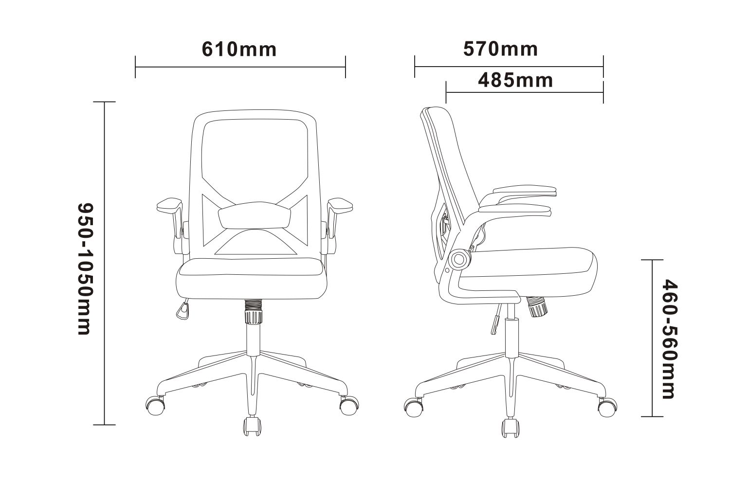 Dimensions and Adjustability