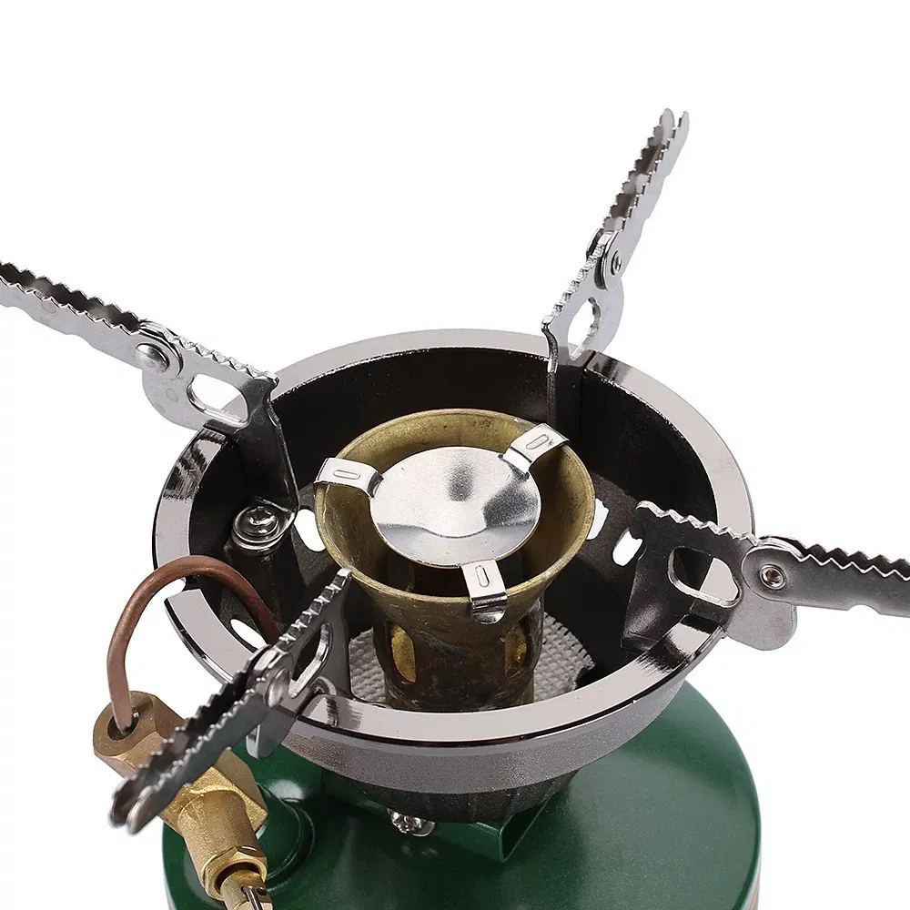 Integrated Gasoline Stove, No Preheating Required, Multi-Functional Portable Gas Stove for Picnics and Camping Mini Cooker
