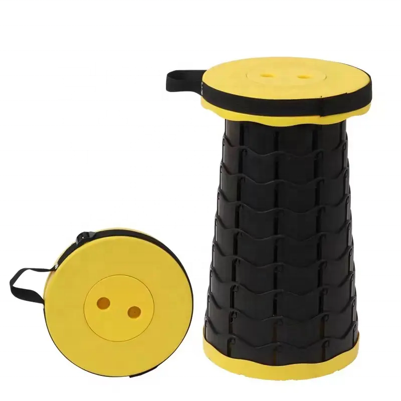 Portable Telescopic Stool for Traveling Retractable Stool Camping Folding Fishing Chair