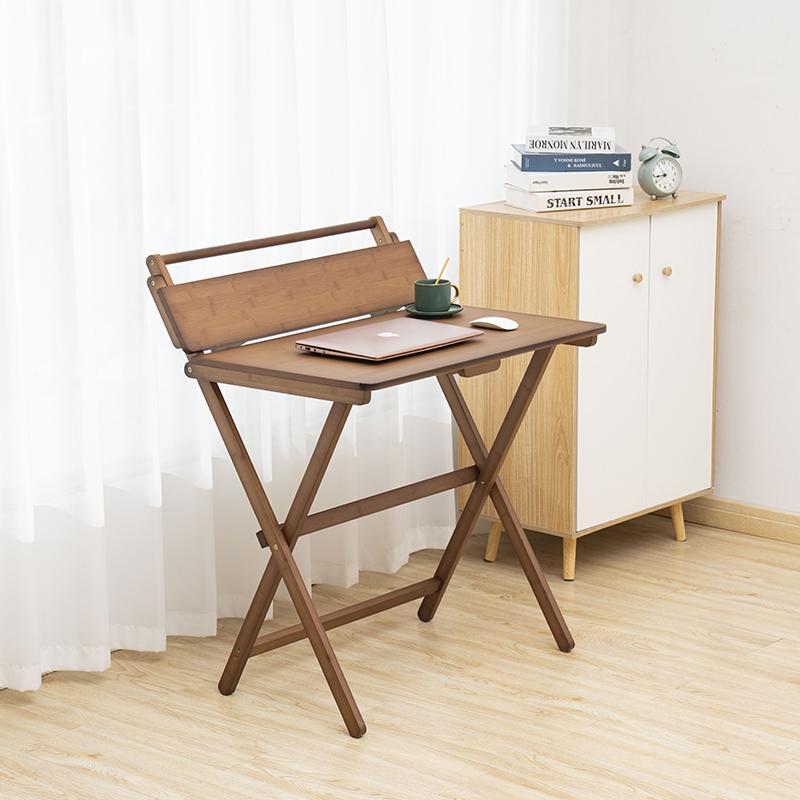 Factory Customized Multifunctional Bamboo Kids Table and Chair Adult Folding Study Desk for Student