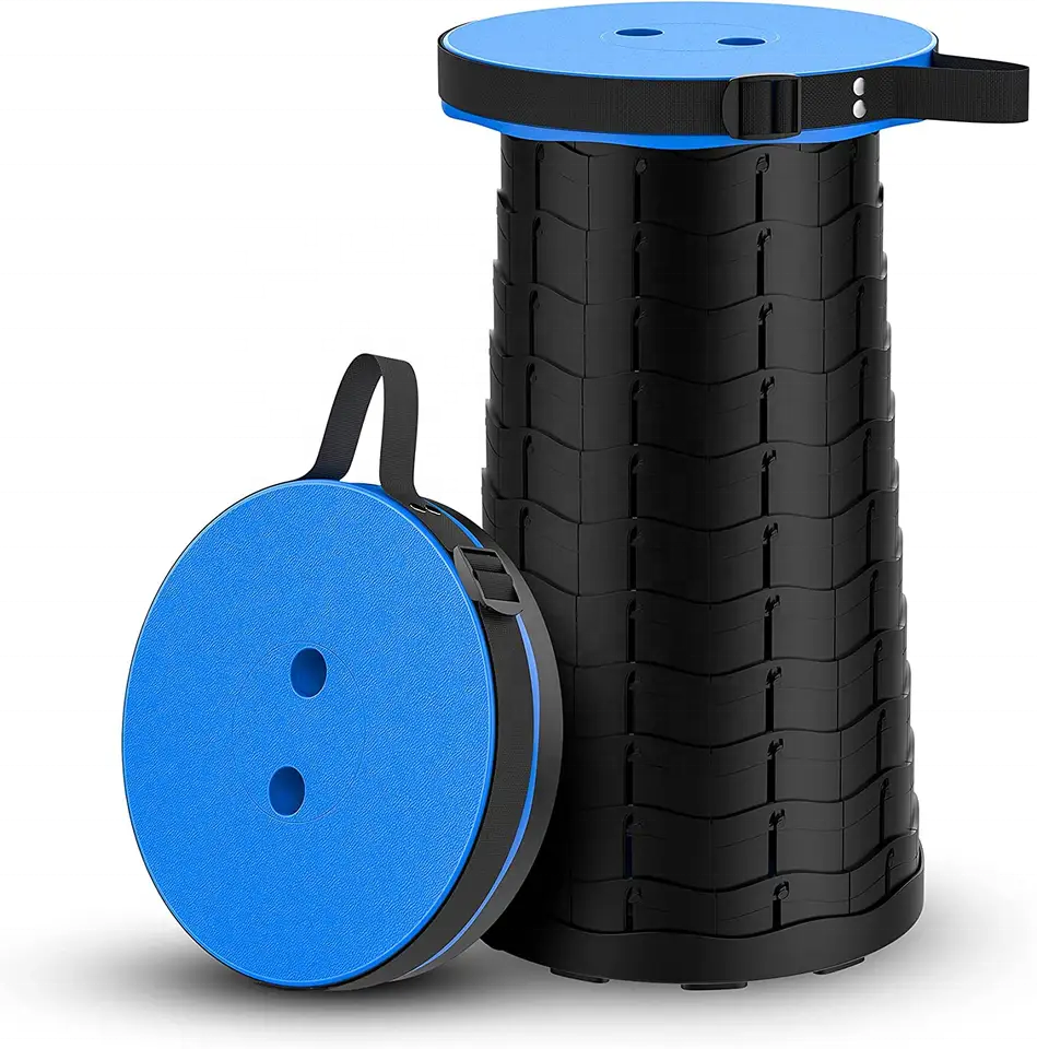 Portable Telescopic Stool for Traveling Retractable Stool Camping Folding Fishing Chair