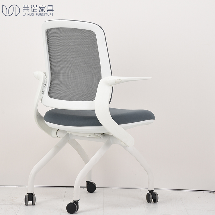 Training Chair Modern Plastic Stackable Mesh Folding Seat Commercial Furniture Office Training Chair for Meeting