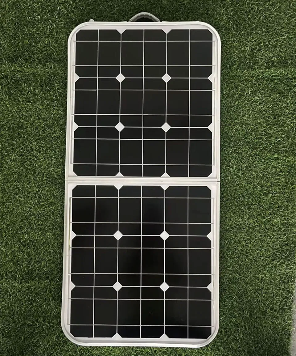 100W Portable Solar Folding Picnic Table, Foldable Solar Panel Integrated Desk for Outdoor Camping and off-Grid Power Supply