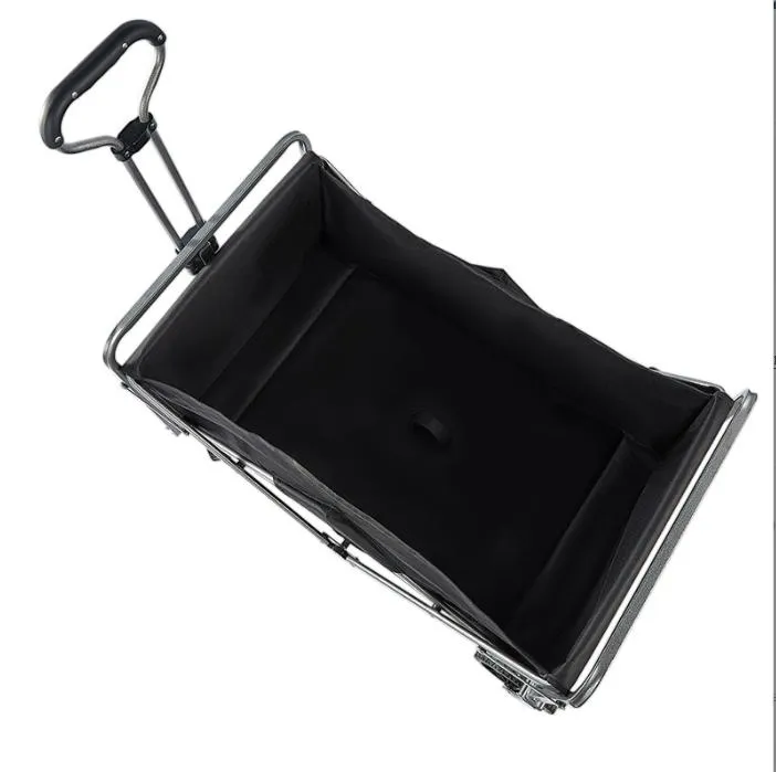 Outdoor Folding Small Carts Camping and Picnic Trailers Rear Door Open Camping Cart Carts Integrated
