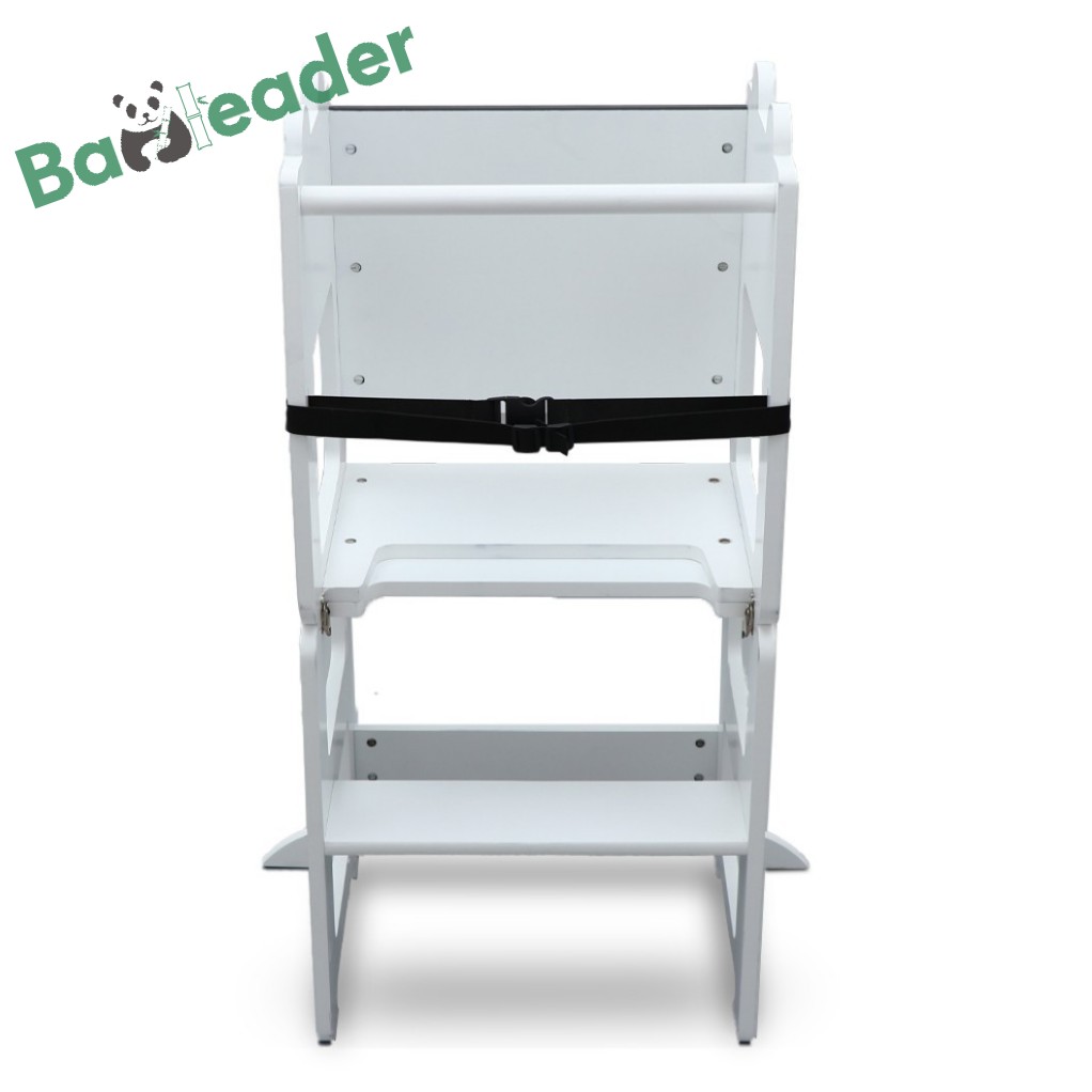 Multipurpose Foldable Learning Tower Natural Bamboo Learning Tower 3 in 1 Toddler Learning Tower Convertible Table and Chair Set