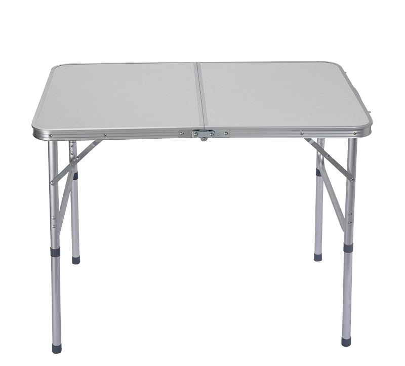Custom Aluminum Camping Portable Suitcase Folding Table with Adjustable Height for Outdoor Furniture