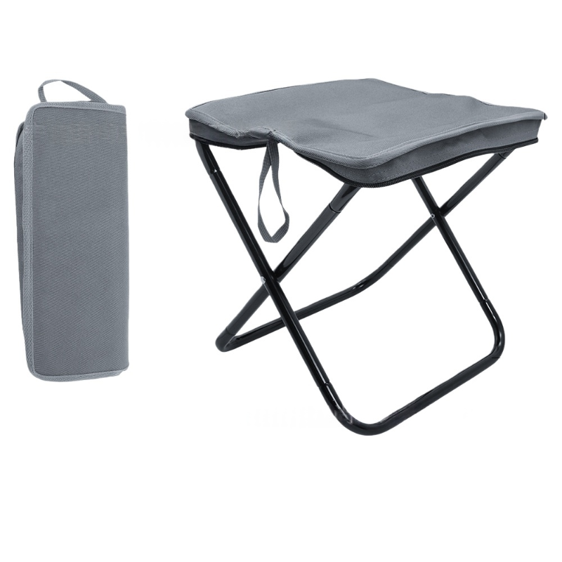 Portable Metal Iron Folding Camping Stool &amp; Outdoor Fishing Chair with Modern Design Oxford Fabric Customizable Logo for Picnics